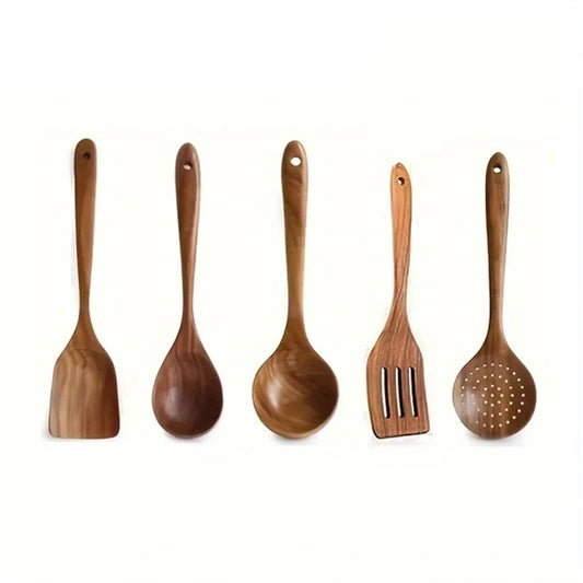 Teak cooking spoon